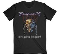 Megadeth T Shirt Systems Fail Band Logo Nouveau Officiel Homme Size L