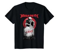 Megadeth - Tombstone Vic T-Shirt, Enfant, Noir, 12 Ans