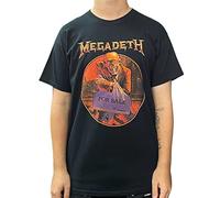 Megadeth Unisex Tee: Peace Sells… Track list (Back Print) - Medium - Black