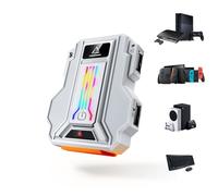 Megadream Convertisseur clavier et souris pour PC/Switch/Switch 2/PS4/PS3 | Adaptateur AX300 avec prise audio 3,5 mm, macro, sensibilité de la souris, cartographie des touches, lumière RVB