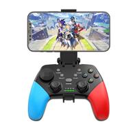 Megadream Manette de jeu mobile pour iPhone/Android/PC/Switch/PS3/PS4, manette de jeu sans fil avec support de téléphone portable, jeu cloud, turbo, prend en charge le streaming pour PS4/PS5/PC (bleu