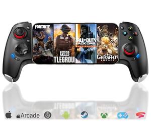 Megadream Mobile Phone Controller for iPhone/Android - Switch/PC - Cloud Game - PS4/PS5/Xbox Remote Play Streaming, COD & Fortnite &More, Turbo/Macro, Hall Joysticks/Trigger