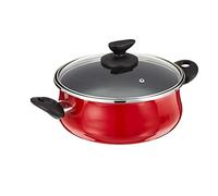 Megafesa Praga - Faitout avec Couvercle, diamètre 24 cm, Grenat