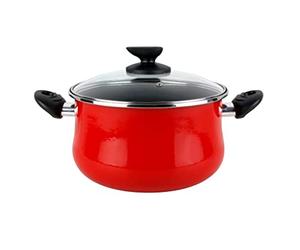 Megafesa Praga - Marmite avec Couvercle, diamètre 24 cm, Grenat