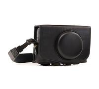 MegaGear Canon PowerShot SX740 HS, SX730 HS Ever Ready - Étui de Protection en Cuir avec Bandoulière