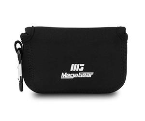 MegaGear Cape DE CAMERIE DE NÉOPRENE '' Ultra Light ', Sac avec Carabiner pour Fujifilm X70 Digital Camera - Noir