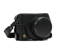 MegaGear Etui souple en Cuir pour, Housse pour Panasonic LUMIX LX100, DMC-LX100 Camera (Noir)