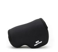 MegaGear Étui ultra-léger pour appareil photo Neoprene, sac - Étui de protection sans reflets en néoprène pour Canon PowerShot G1 X Mark II - avec un mousqueton pour faciliter le transport (Noir)