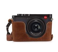 MegaGear Ever Ready Demi-étui en Cuir véritable Compatible avec Leica Q2