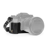 MegaGear Ever Ready Demi-étui pour Appareil Photo en Cuir véritable Compatible avec Fujifilm X-T5 (Noir)
