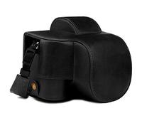 MegaGear Ever Ready Étui de Protection en Cuir Véritable avec Bandoulière Compatible avec Nikon Z50 (16-50mm)
