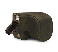 MegaGear Ever Ready Étui en Cuir véritable Compatible avec Leica D-Lux 7, D-Lux 8