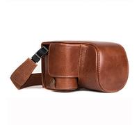 MegaGear Ever Ready MG1237 Étui en Cuir véritable avec dragonne pour Appareil Photo Sony Alpha A6500 Marron