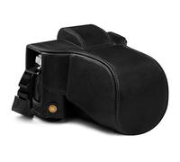 MegaGear Ever Ready MG1862 Étui en Cuir véritable pour Appareil Photo Olympus Om-D E-M5 Mark III 14-150 mm Noir