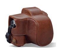 MegaGear Ever Ready MG1933 Étui en Cuir véritable pour Appareil Photo Olympus Om-D E-M10 Mark IV Marron