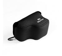 MegaGear Housse de Protection Ultra légère en néoprène pour Appareil Photo Sony ZV-E10 Noir 16-50 mm