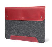 MegaGear Housse MacBook en Cuir Véritable et Polaire pour MacBook Pro et MacBook Air - 14 Pouces - 13 Pouces (M4, M3, M2, M2, M1, Pro, Max) 13,3 Pouces, iPad Pro 12,9 Pouces - Modèles 2020 à 2024