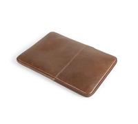 MegaGear Housse en Cuir véritable pour MacBook avec Fermeture éclair - Mince, protectrice et élégante - Compatible avec MacBook Air/Pro 13/14" et 15/16"