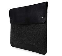 MegaGear Housse MacBook en Cuir Véritable et Polaire pour MacBook Pro et MacBook Air - 16 Pouces - 15 Pouces - 15,5 Pouces (M4, M3, M2, M2, M1, Pro & Max) Modèles 2020 à 2024