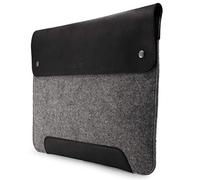 MegaGear Housse MacBook en Cuir Véritable et Polaire pour MacBook Pro et MacBook Air - 16 Pouces - 15 Pouces - 15,5 Pouces (M4, M3, M2, M2, M1, Pro & Max) Modèles 2020 à 2024