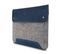 MegaGear Housse MacBook en Cuir Véritable et Polaire pour MacBook Pro et MacBook Air - 16 Pouces - 15 Pouces - 15,5 Pouces (M4, M3, M2, M2, M1, Pro & Max) Modèles 2020 à 2024