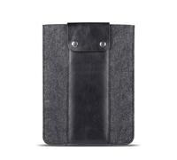 MegaGear Housse Tablette Cuir Véritable Feutre Compatible avec iPad Pro 11 Pouces, iPad Air, Samsung Galaxy, Poche Stylo