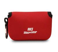 MegaGear MG086 Sony Cyber-shot DSC-RX100 VI, DSC-RX100 V, DSC-RX100 IV, DSC-RX100 III, DSC-RX100 II Ultra Light - Étui en Néoprène avec Mousqueton - Rouge