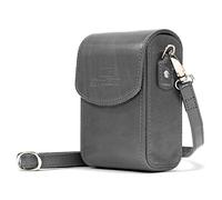 MegaGear MG1215 Etui de Protection avec Bandoulière en Cuir pour Appareil Photo Canon PowerShot G7 X Mark II/G7 X Gris