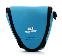 MegaGear MG1335 Étui avec Mousqueton en Néoprène pour Appareil Photo Fujifilm X-E3 (23mm & 18-55mm) Bleu