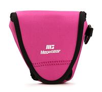 MegaGear MG1338 Étui avec Mousqueton en Néoprène pour Appareil Photo Fujifilm X-E3 (23mm & 18-55mm) Rose