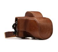 MegaGear MG1340 Etui de Protection avec Bandoulière pour Fujifilm X-E3 (23mm/18-55mm) Marron Clair