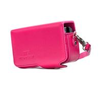 MegaGear MG1513 Canon PowerShot SX740 HS, SX730 HS Étui de Protection en Cuir avec Bandoulière - Rose