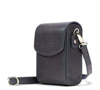 MegaGear MG1560 Sony Cyber-Shot DSC-RX100 VI, DSC-RX100 V, DSC-RX100 IV Étui de Protection en Cuir avec Bandoulière - Gris