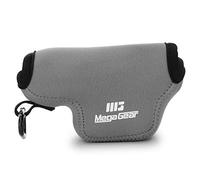 MegaGear MG1580 Ultra Light Étui en Néoprène compatible avec Leica D-Lux 7, D-Lux (Typ 109) - Gris