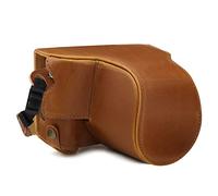 MegaGear MG1769 Ever Ready Étui en Cuir pour Appareil Photo Fujifilm X-A7 Marron Clair