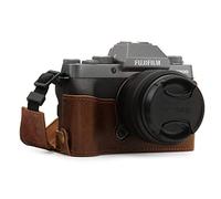 MegaGear MG1886 Étui en Cuir véritable pour Appareil Photo Fujifilm X-T200 Marron
