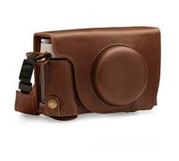 MegaGear MG1893 Ever Ready Étui en Cuir véritable pour Appareil Photo Fujifilm X100V Marron