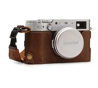 MegaGear MG1895 Étui en Cuir véritable pour Appareil Photo Fujifilm X100V Marron