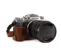 MegaGear MG1924 Étui en Cuir véritable pour Appareil Photo Fujifilm X-T4 Marron