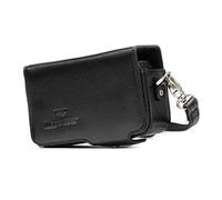 MegaGear MG885 Sony Cyber-Shot DSC-HX99, DSC-HX95, DSC-HX90V, DSC-HX80, DSC-WX500 Étui de Protection en Cuir avec Bandoulière - Noir