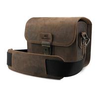 MegaGear Pebble Mirrorless, Instantané et DSLR - Sac Messenger en Cuir Véritable