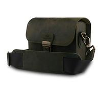 MegaGear Pebble Mirrorless, Instantané et DSLR - Sac Messenger en Cuir Véritable
