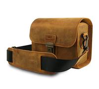 MegaGear Pebble Mirrorless, Instantané et DSLR - Sac Messenger en Cuir Véritable