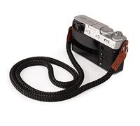 MegaGear Petite dragonne en Coton Appareil Photo-Noire Grande Sangle, Small-23cm/9inc Unisex MG939