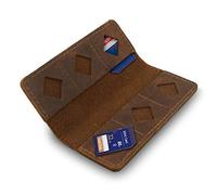 MegaGear Porte-Carte SD et Porte-Carte Mémoire Flash en Cuir Véritable