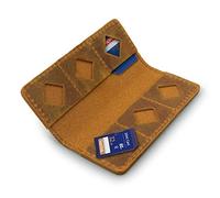 MegaGear Porte-Carte SD et Porte-Carte Mémoire Flash en Cuir Véritable