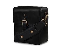 MegaGear Sac Messenger Cuir Appareil Photo Mirrorless/Instantané/DSLR, Insert Amovible, Bandoulière Réglable