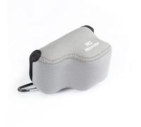 MegaGear Ultra Light Neoprene Camera Case Compatible with Sony ZV-E10 (Gris)(16-50mm)