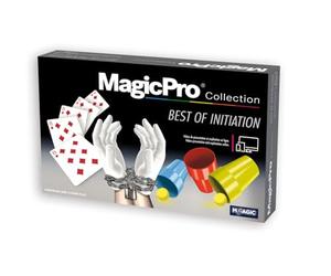 Megagic - Coffret De Magie - Magic Pro - Best Of Initiation, Noir et Blanc avec Accents Rouges