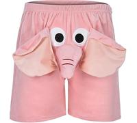MEGAHERZ Caleçon drôle Hommes, Short Hommes Caleçon éléphant avec Trompe Eléphant Tanga Hommes Caleçon drôle éléphant Nouveauté, Cadeaux Caleçons avec Motif Animal, Short Hommes Court (Rose,L)